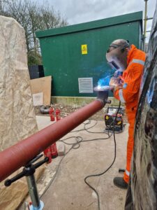 Coded welding of gas mains