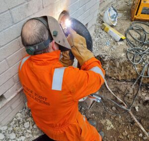 Gas entry into premises