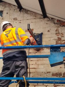 Core drilling for pipe work