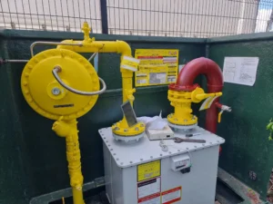 Gas Meter outlet pipe work