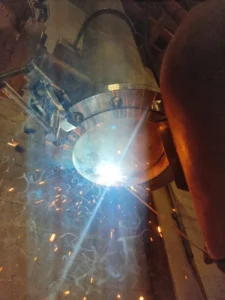 Positional welding for new valve