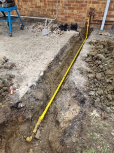 Buried Gas main