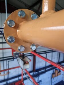 Flanged gas mains