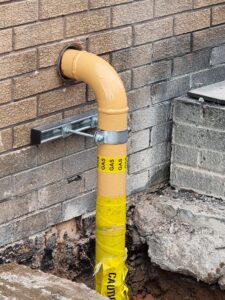 Gas entry into premises