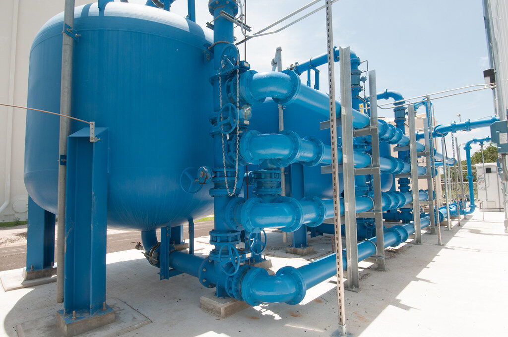 Compressed air pipe work
